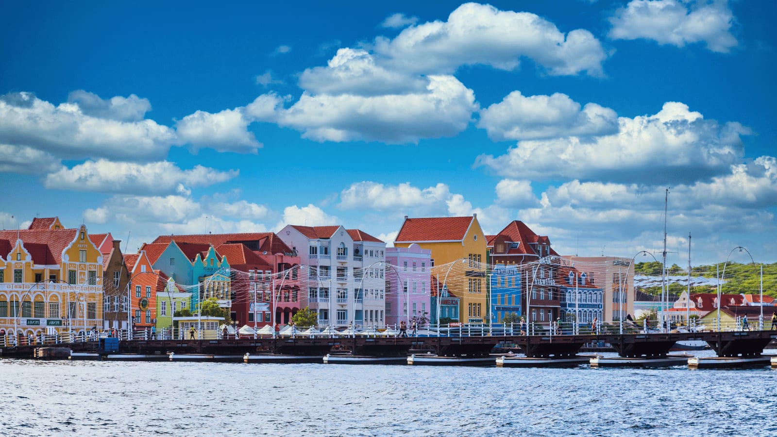 Moving Pontoon Bridge In Curacao