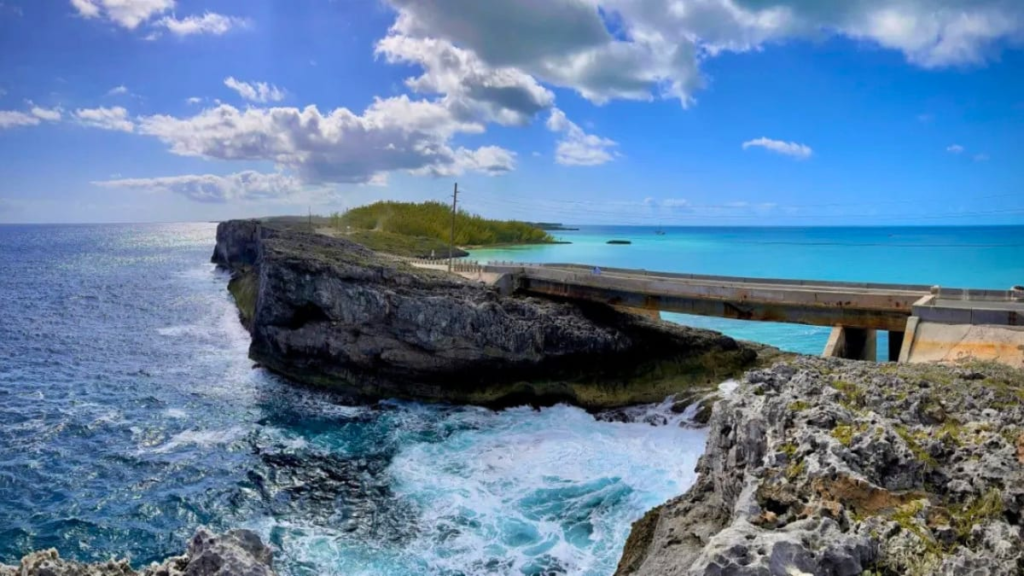 Glass Window Bridge - Top Right Bahama Beaches - Bottom Left Rugged Atlantic