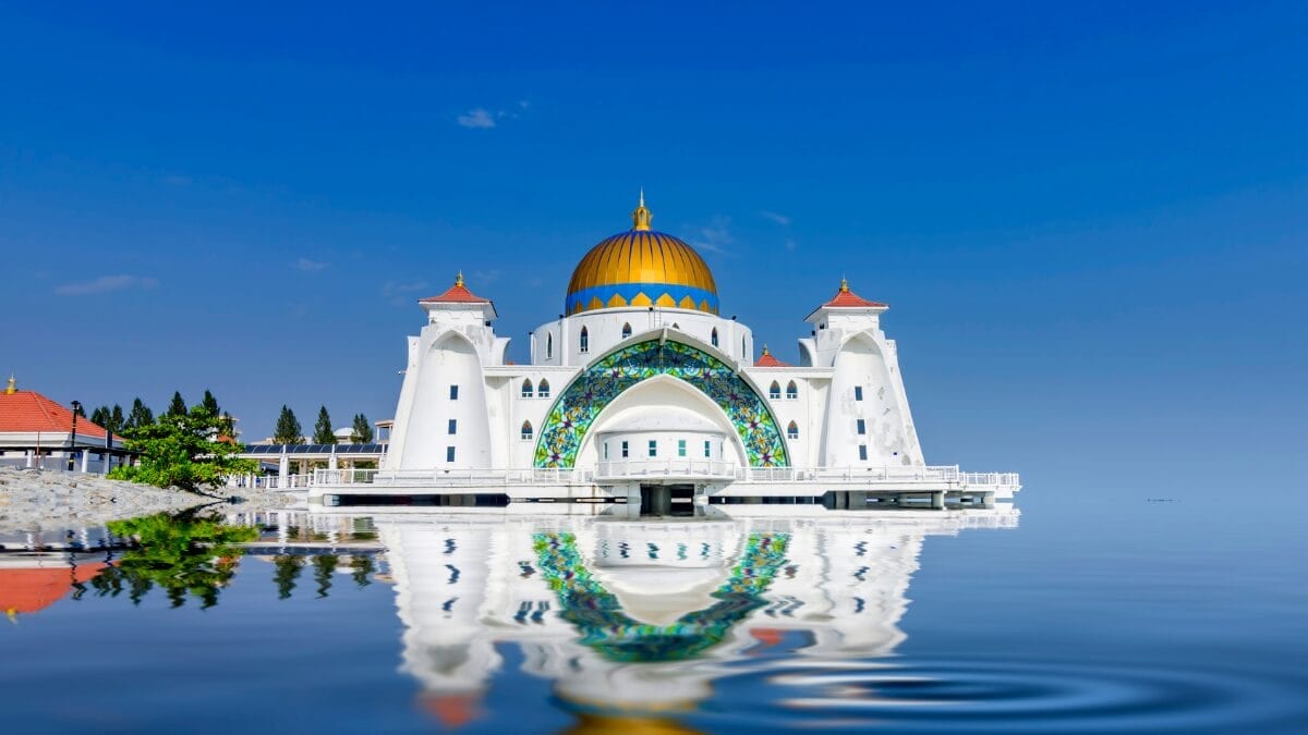Malacca Straits Mosque (Masjid Selat Melaka), Malacca, Malaysia