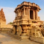 Stone chariot shrine in Hampi Vittala Temple
