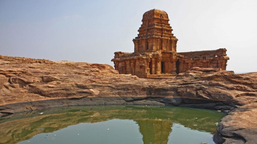 Upper Shivalaya on the top of northern rocky hill in Badami, Karnataka - Best Places To Visit Karnataka