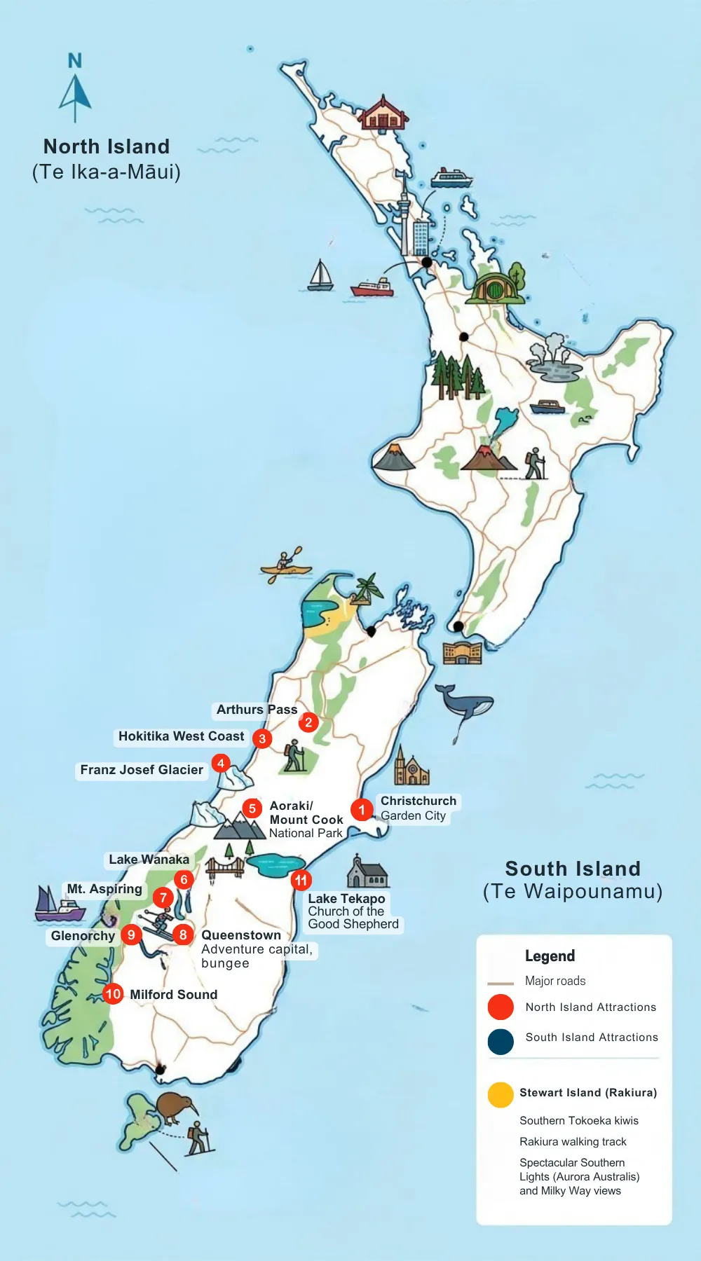 2 Week South Island New Zealand Travel Itineraries