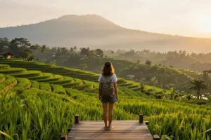 Bali Travel Guide - Overlooking the rice fields