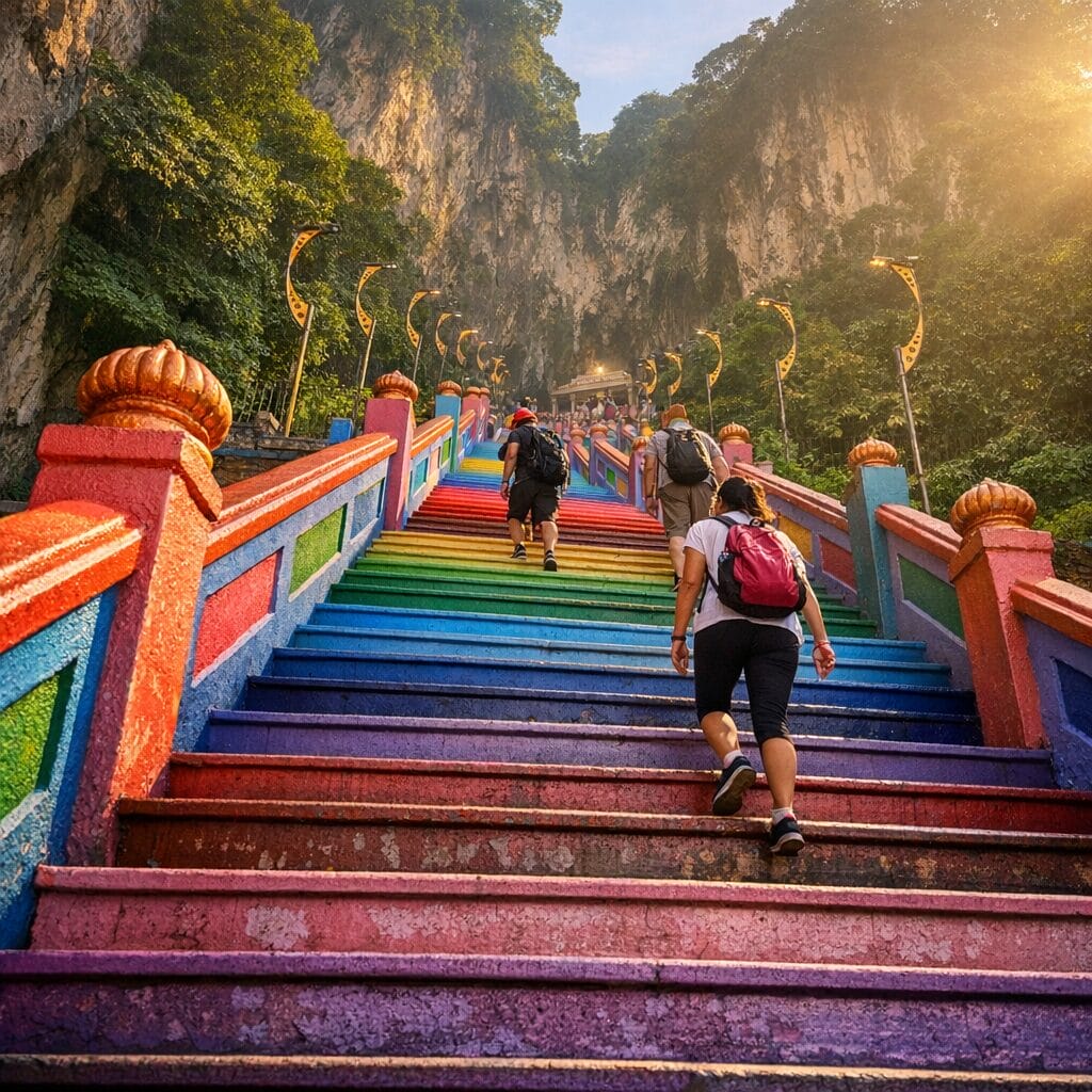 Batu Caves - The Famous 272 Colored Steps