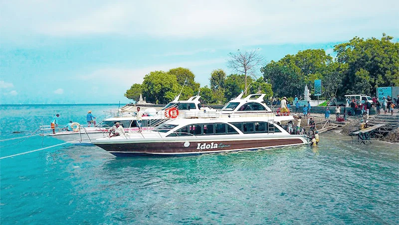 Fast boat to Nusa Penida departing from Sanur harbor