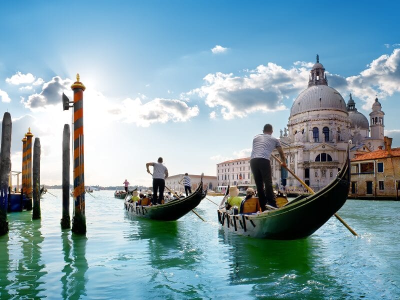 Gondola ride on Grand Canal