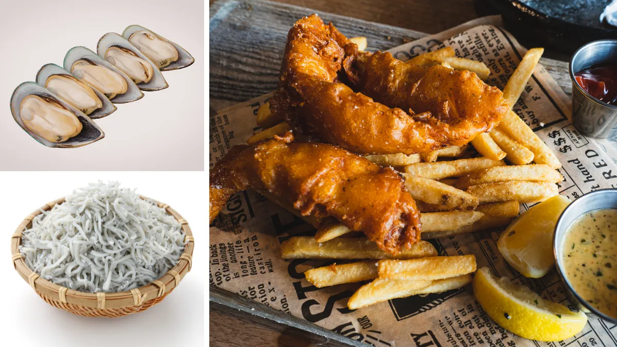 Green lipped mussels, Whitebait, Fish and chips - New Zealand cuisine and local food experiences