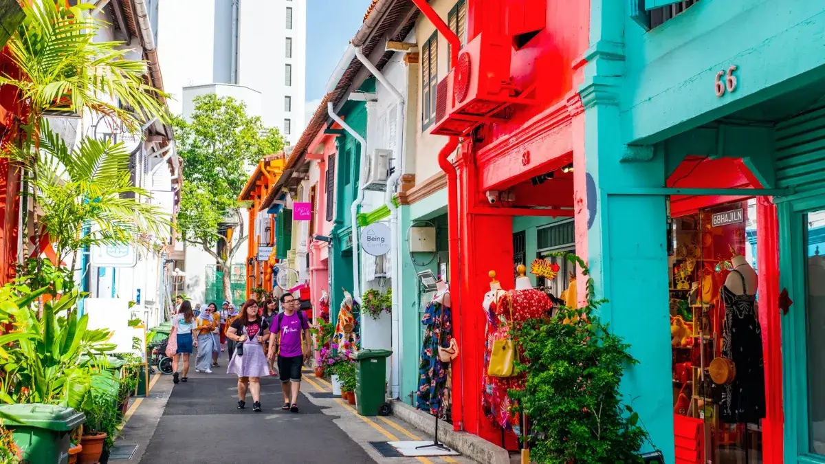 Kampong Glam neighborhood has many boutique hotels near Haji Lane and Arab Street