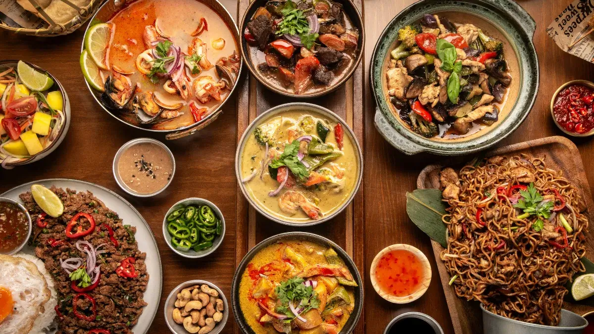 Many Different Thai Food Dishes - Thailand Solo Travel Guide