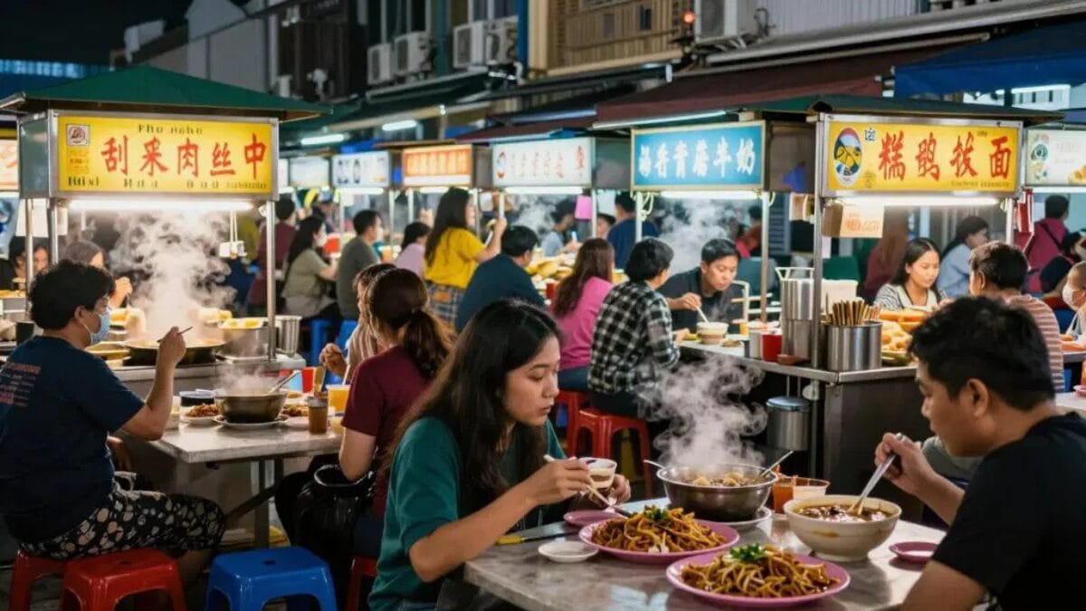Penang Hawker Stalls, Solo Travelers Malaysia