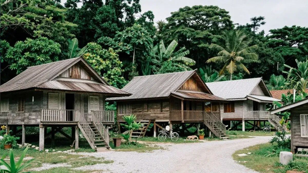 Pulau Ubin island showing rustic kampong houses and unspoiled nature trails - Singapore Travel Guide