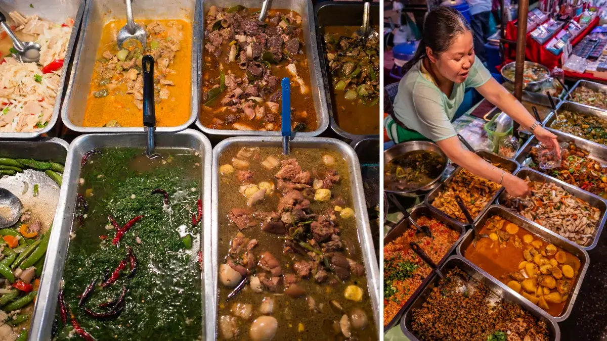 Street Foods At Chiang Mai Night Market