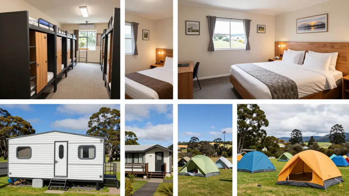 Various New Zealand accommodation types
