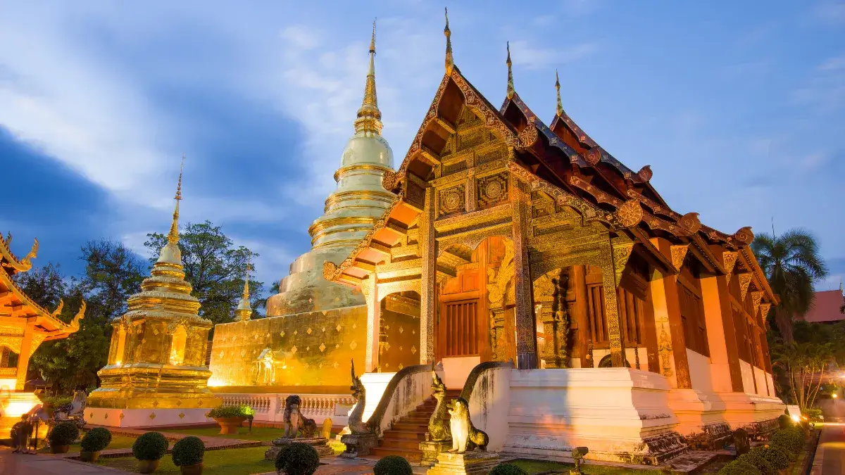 ancient buddhist temple wat phra singh 