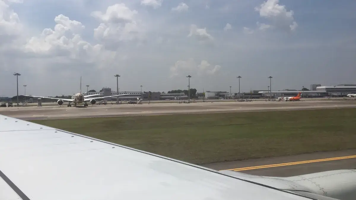 arrival at Changi airport Singapore