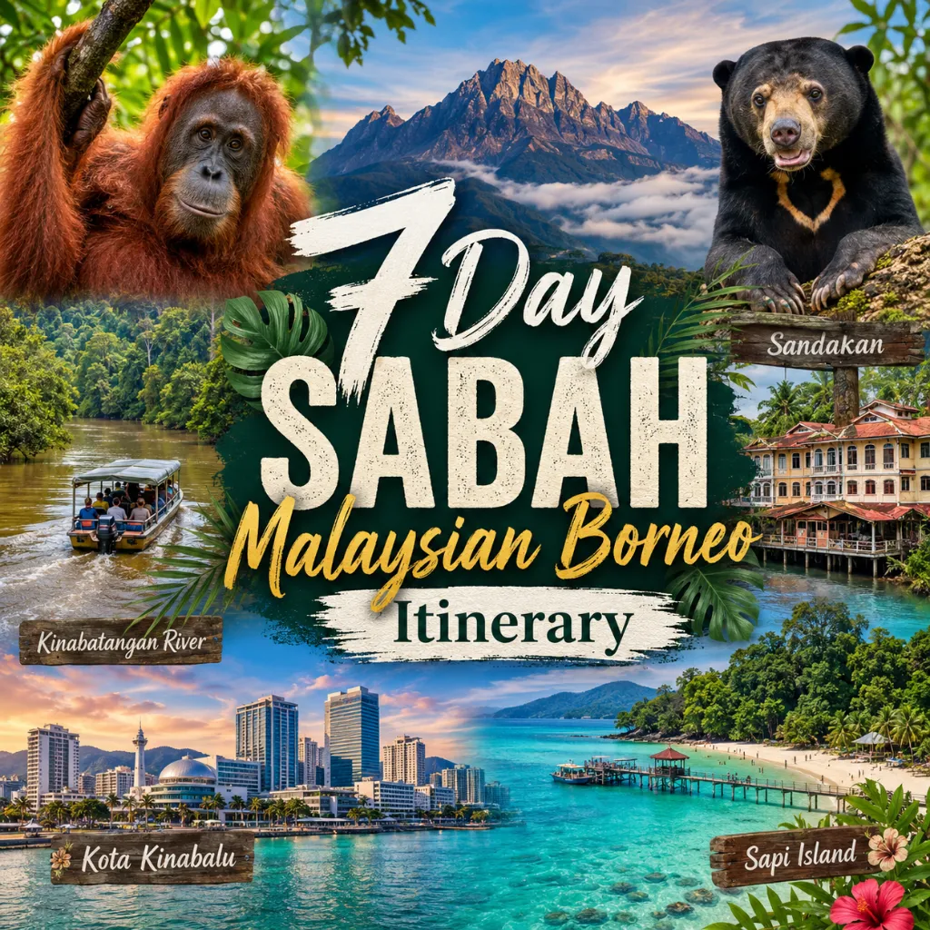 7 days Sabah Malaysian Borneo Itinerary