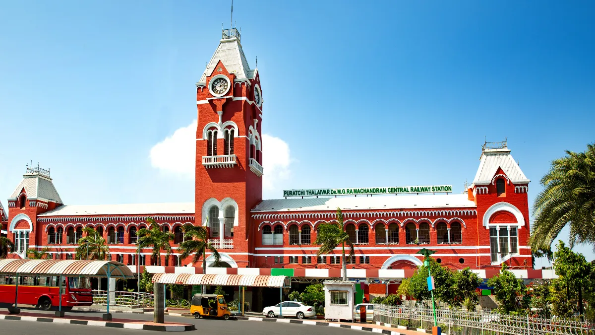 CHENNAI CENTRAL RAILWAY STATION, INDIA