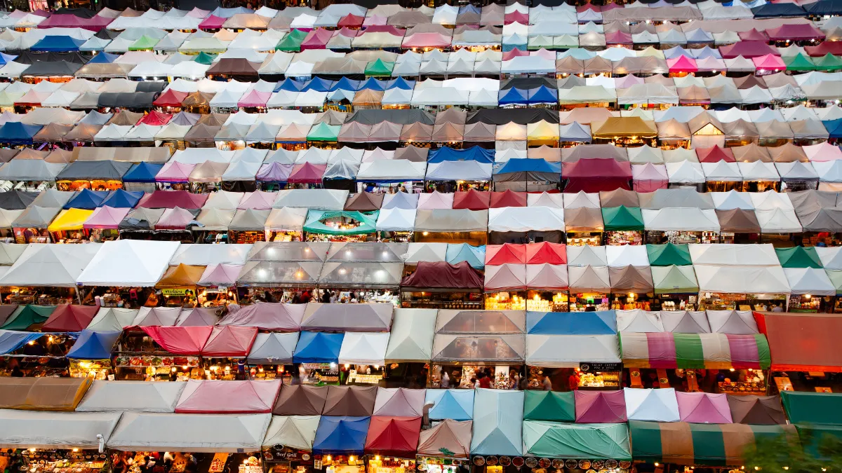 Chong Nonsi Bridge Market, Bangkok, Thailand