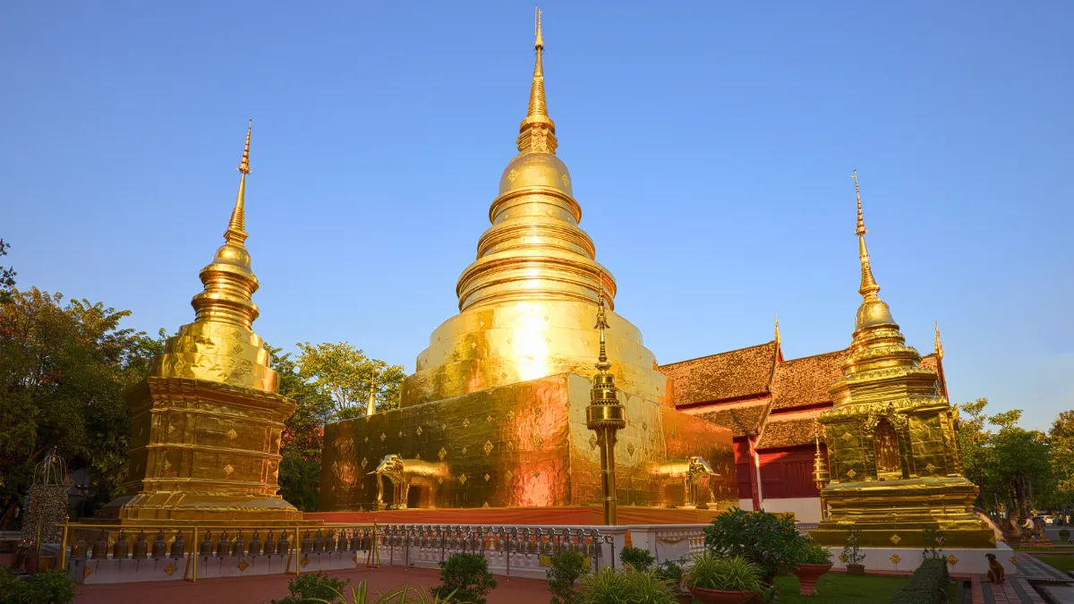 Golden Chedi of the Buddhist Temple Wat Phra Singh
