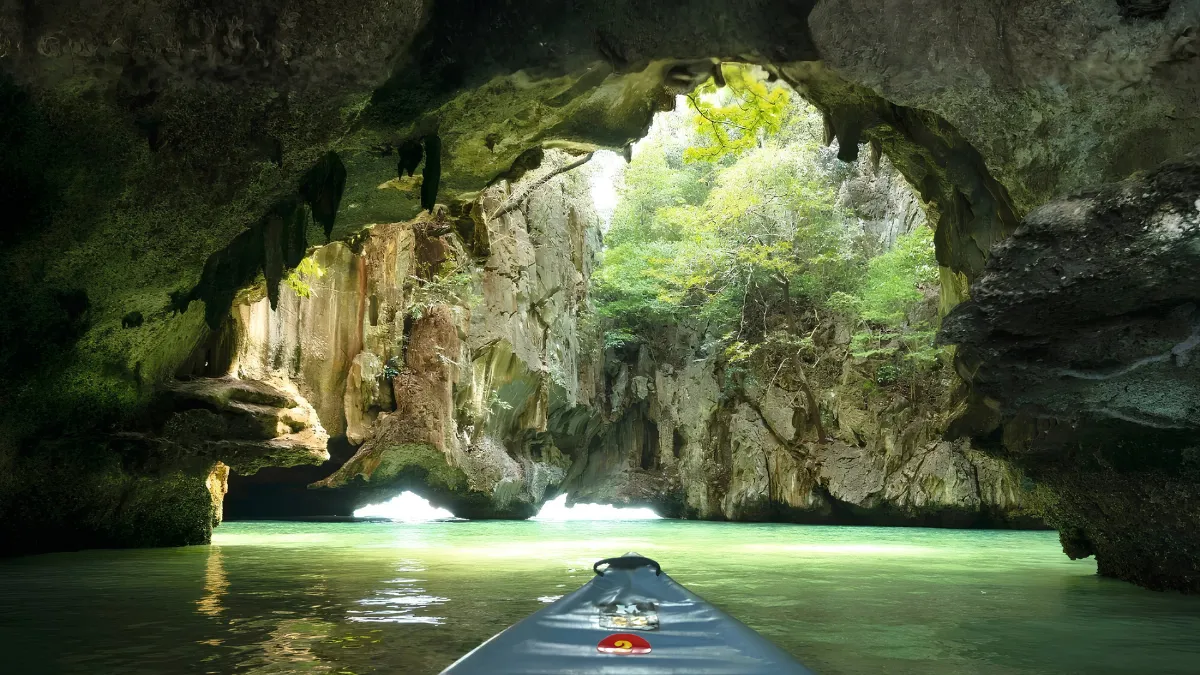 Kayaking Through Sea Caves at Phang Nga Bay