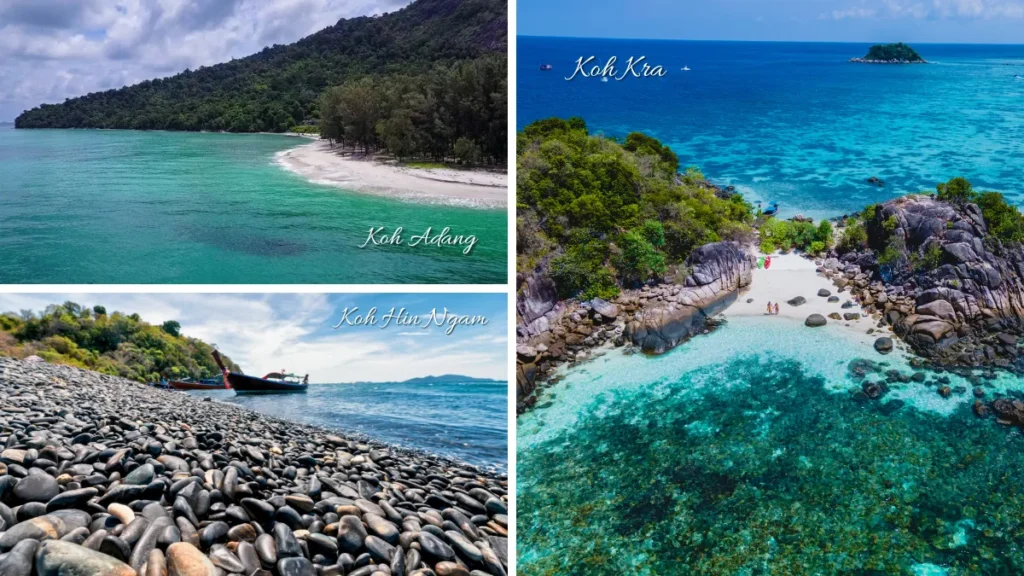 Koh Kra, Koh Adang, Koh Hin Ngam
