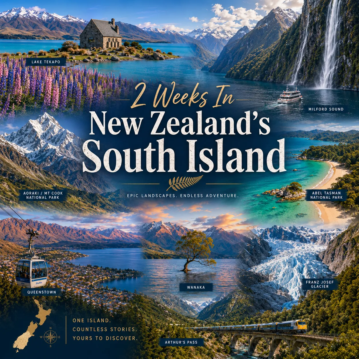 New Zealand South Island 2 Weeks
