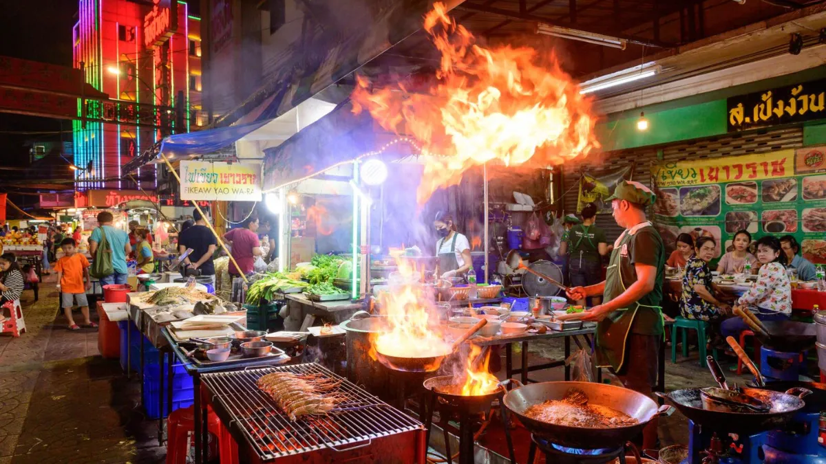 Old Phuket Town Walking Street Food Stalls