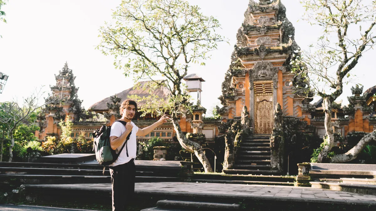Puru Taman Saraswati Temple in Ubud Bali