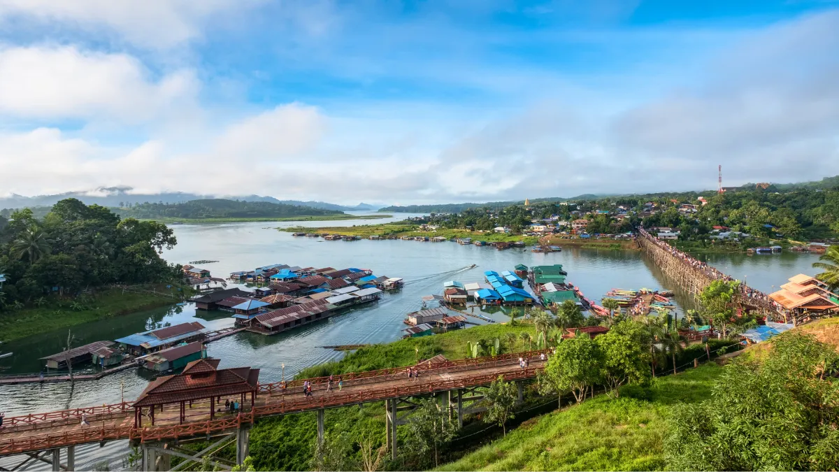 Rural Floating Village Sangkhlaburi - West Thailand Itinerary