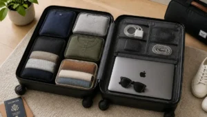 Suitcase Travel tech packing list 2026