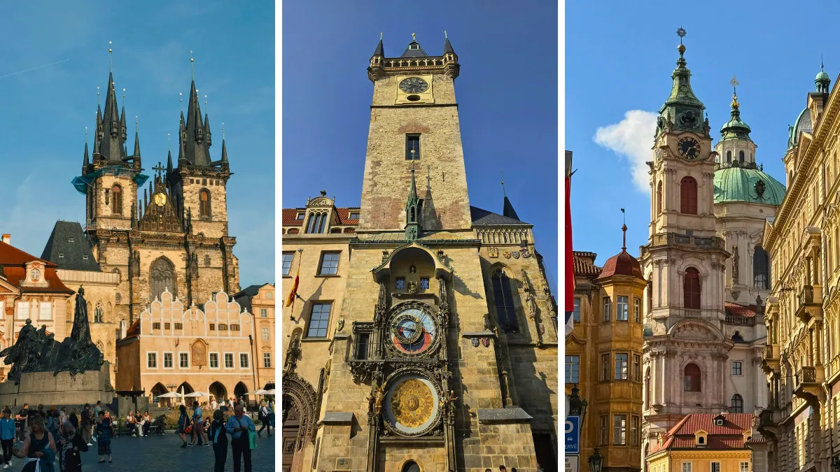 Tyn Church, Astronomical Clock and St. Nicholas Church