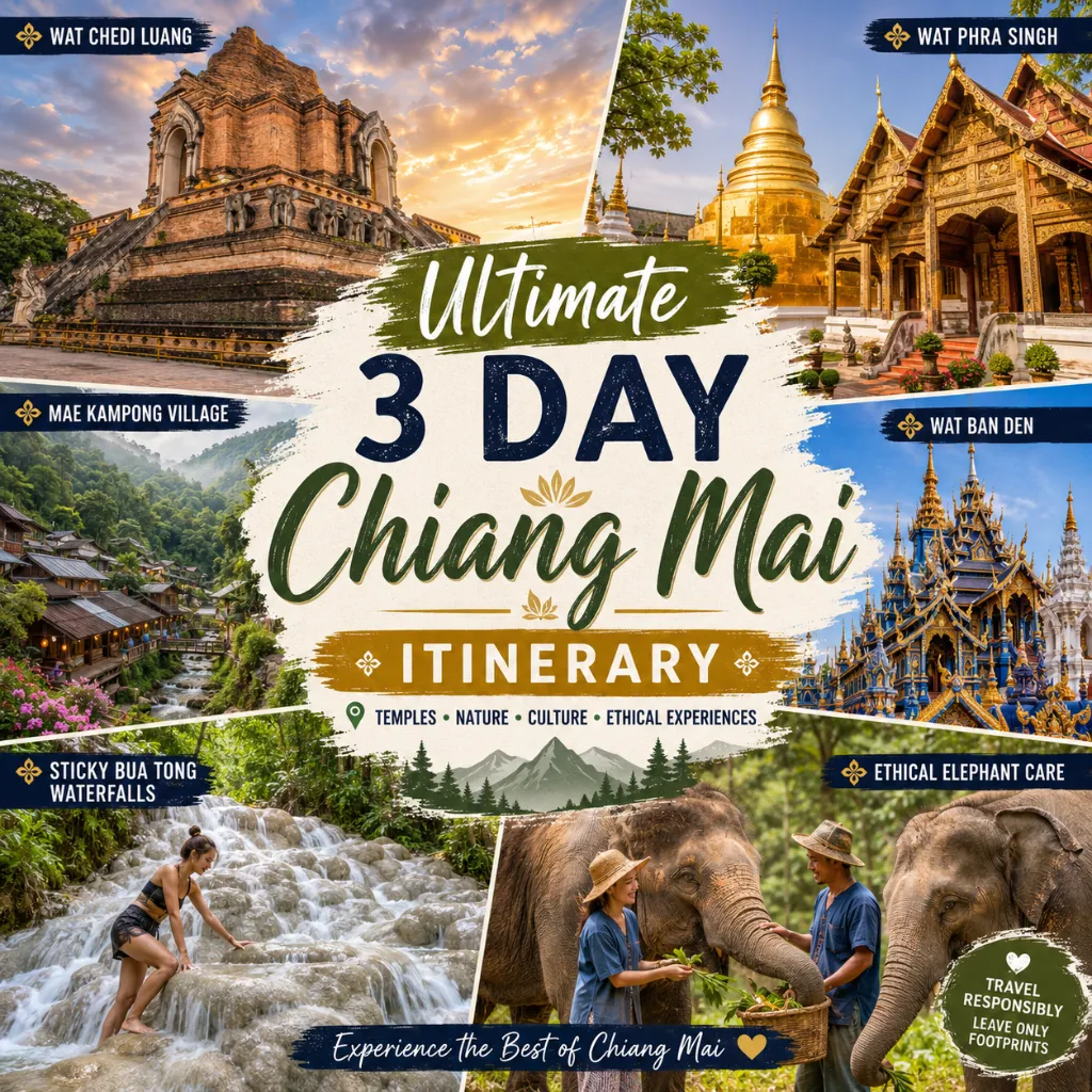 Ultimate 3 Day Chiang Mai Itinerary Planner