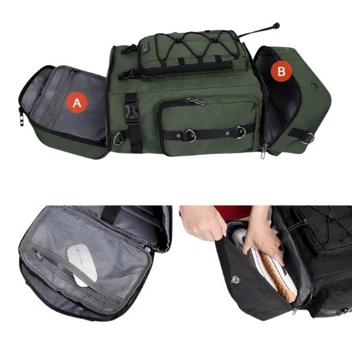 WITZMAN Travel Backpack compartments