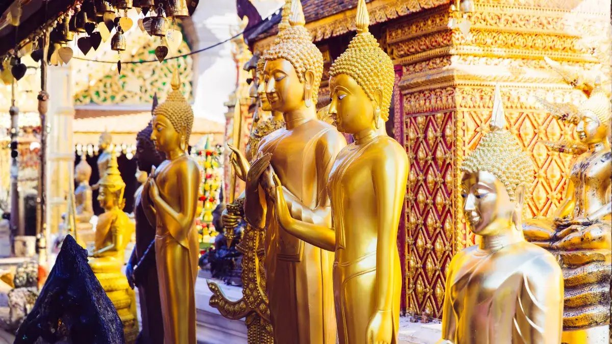 Wat Phra That Doi Suthep Temple in the Mountains up in Chiang Mai