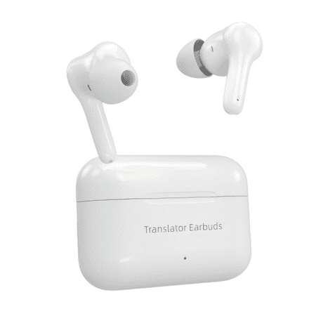 M6 AI Translation Earbuds Real Time M6 Translator Earbuds Language Translator, 144 Languages and Acccents,3-in-1 Traductores Language Headphones Fit for iOS and Android -white