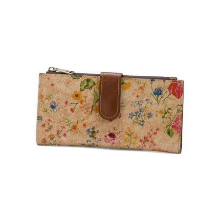 Patricia Nash Nazari Leather Wallet Prairie Rose RFID Floral Continental