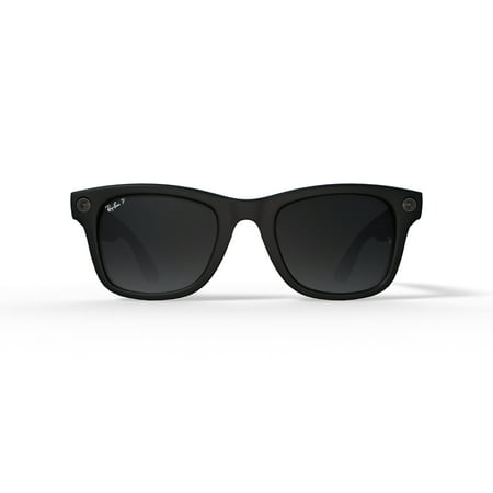 Ray-Ban Meta Wayfarer Gen 1 Smart Glasses, AI Meta Glasses with Photo and Video, Size 53, Matte Black/Polarized Gradient Graphite