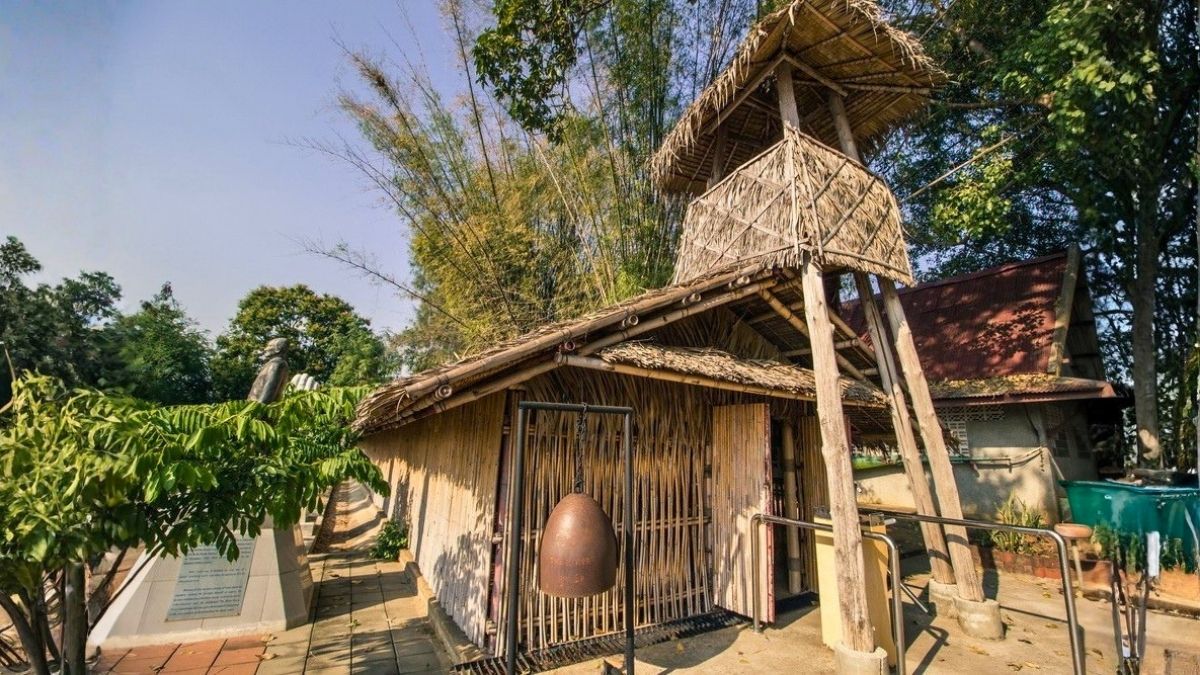 Reconstructed POW Bamboo Hut at JEATH War Museum