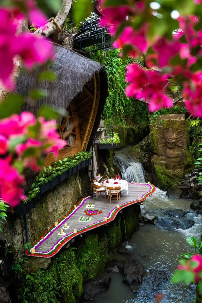 waterfall dining