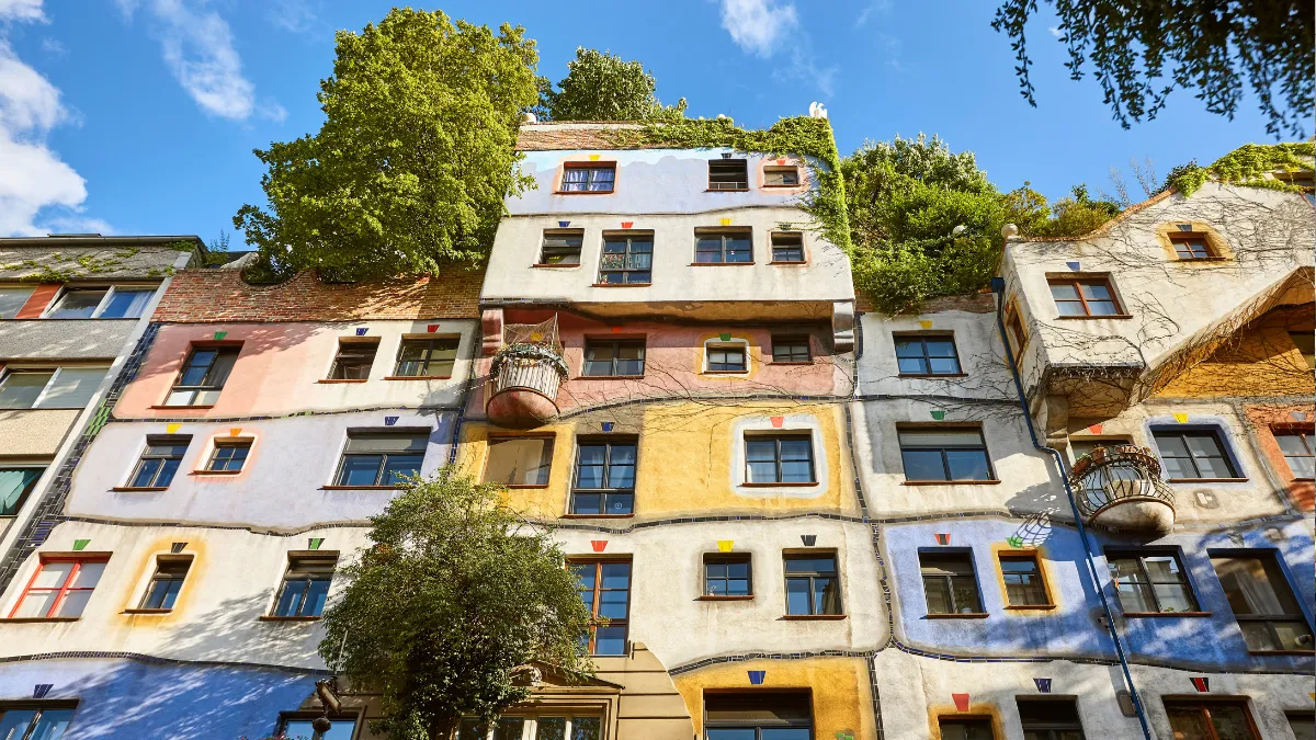 Picturesque Colorful Facade in Vienna - Vienna Travel Guide