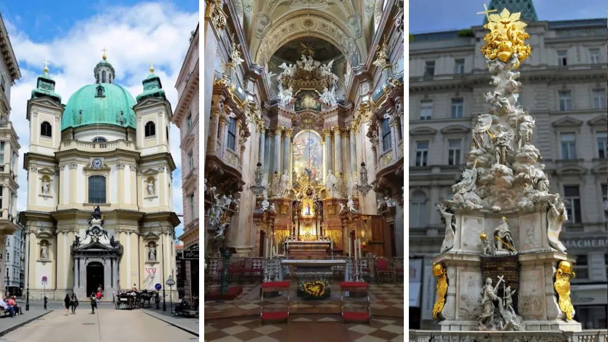 St. Peter's Church (Exterior and Interior) and the Plague Column
