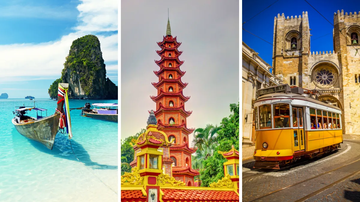 Thailand, Vietnam, Portugal