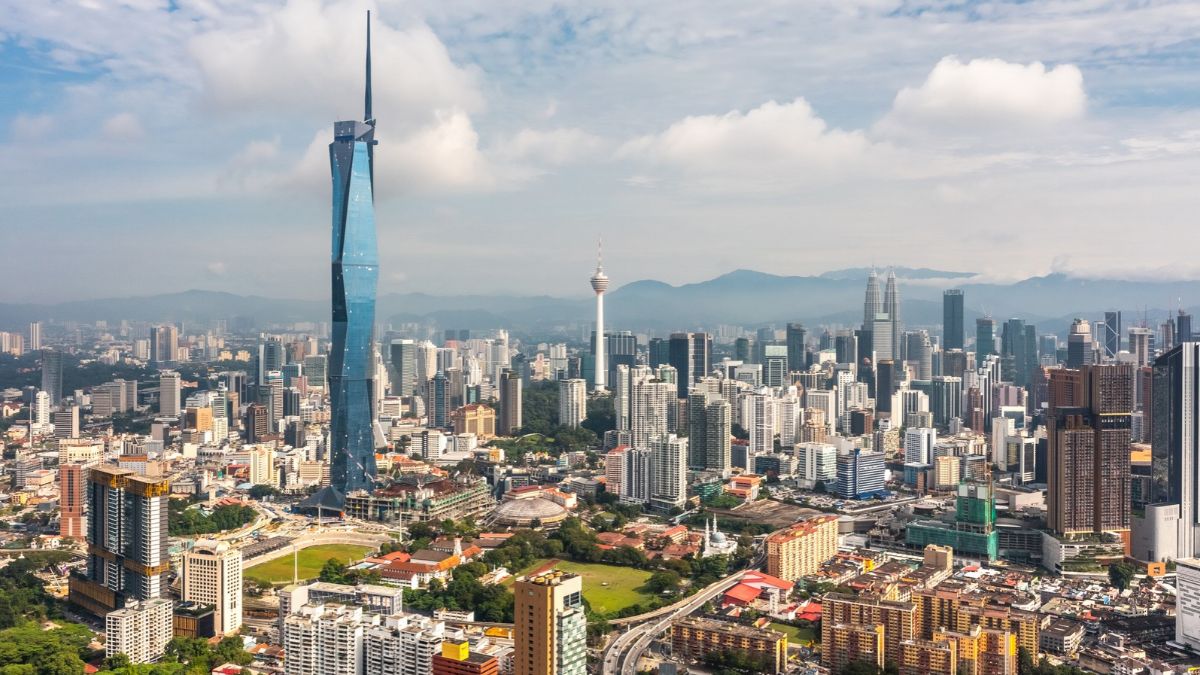 Aerial View of Kuala Lumpur and Merdeka 118