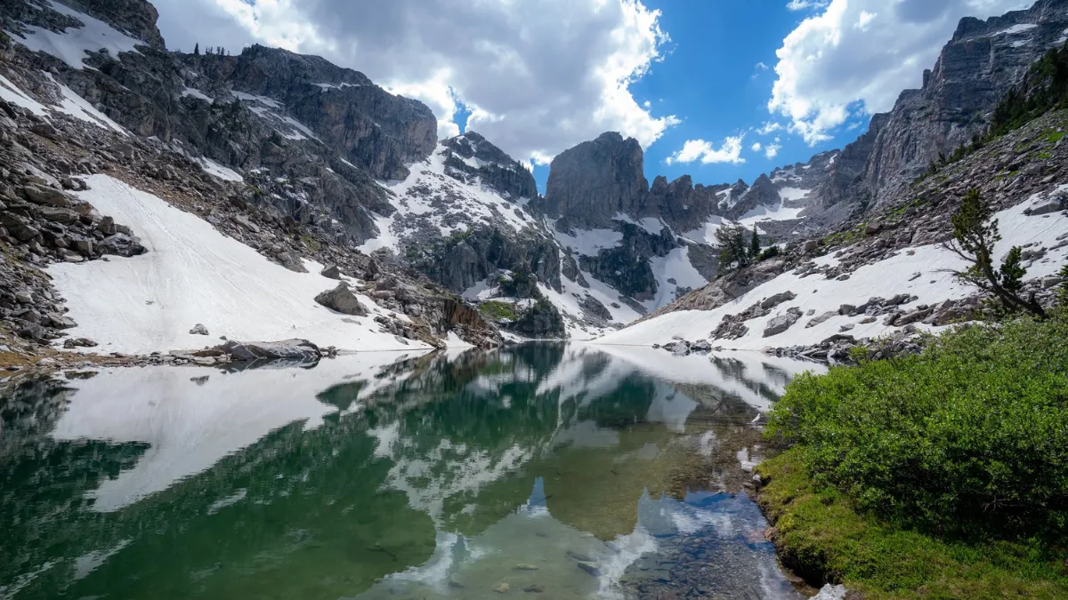 Lake of the crags in Grand Teton National Park