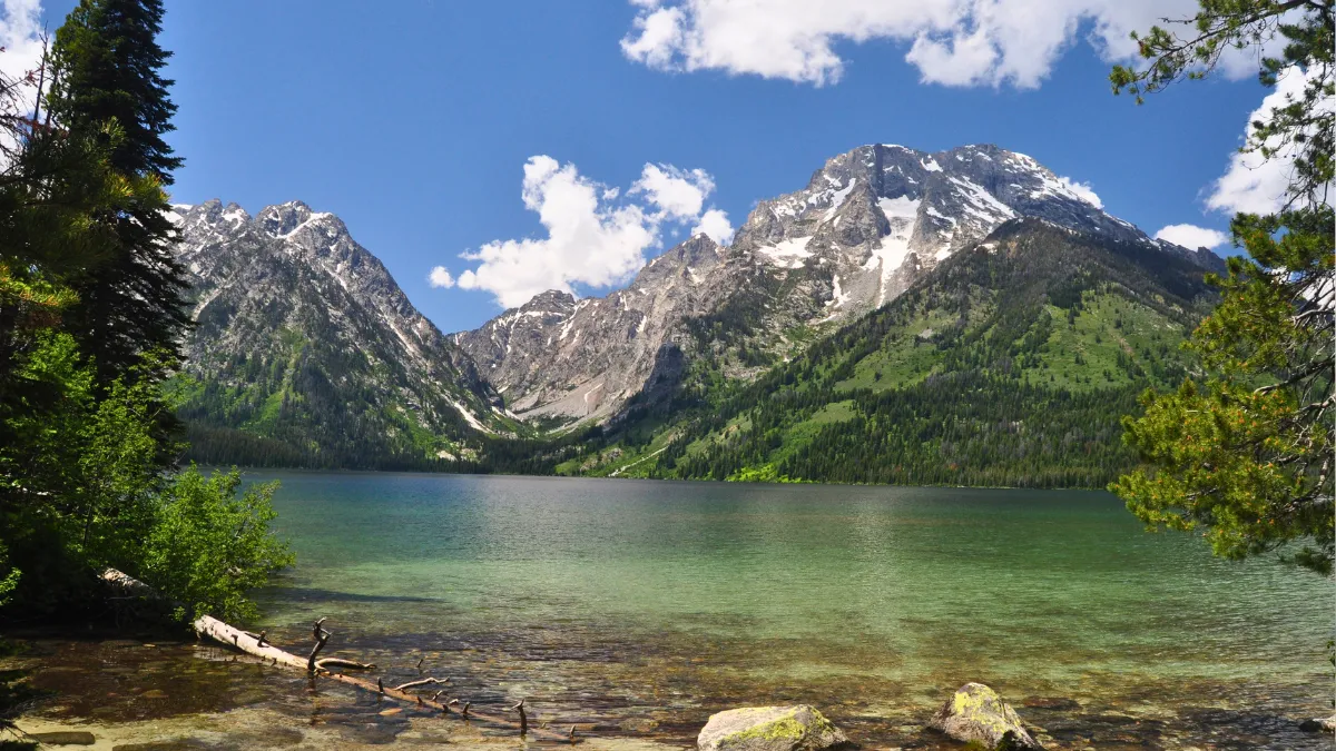 Mount Moran and Leigh Lake Grand Teton National Park