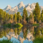 Mountain Range Reflected - Best Hikes in Grand Teton National Park
