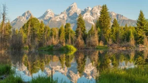 Mountain Range Reflected - Best Hikes in Grand Teton National Park
