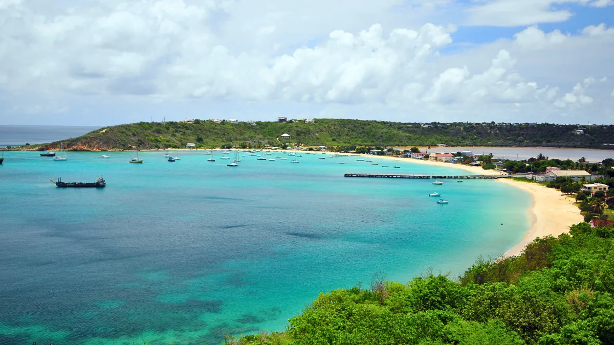 Sandy Ground Bay, Anguilla island