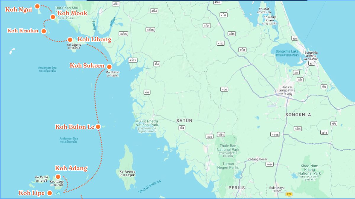 Thailand Island Hopping Guide - The Trang and Satun islands