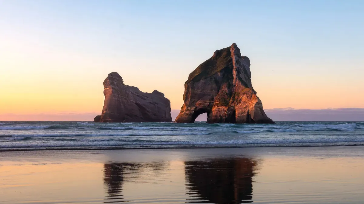 Wharariki Beach